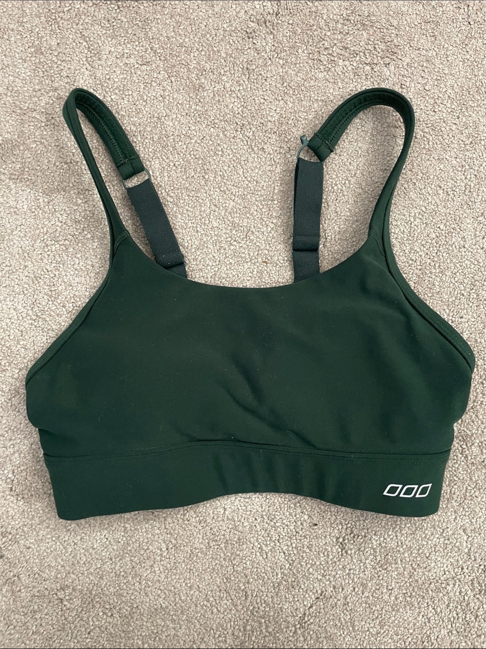 Lorna Jane Forest Green Adjustable-Strap Sports Bra